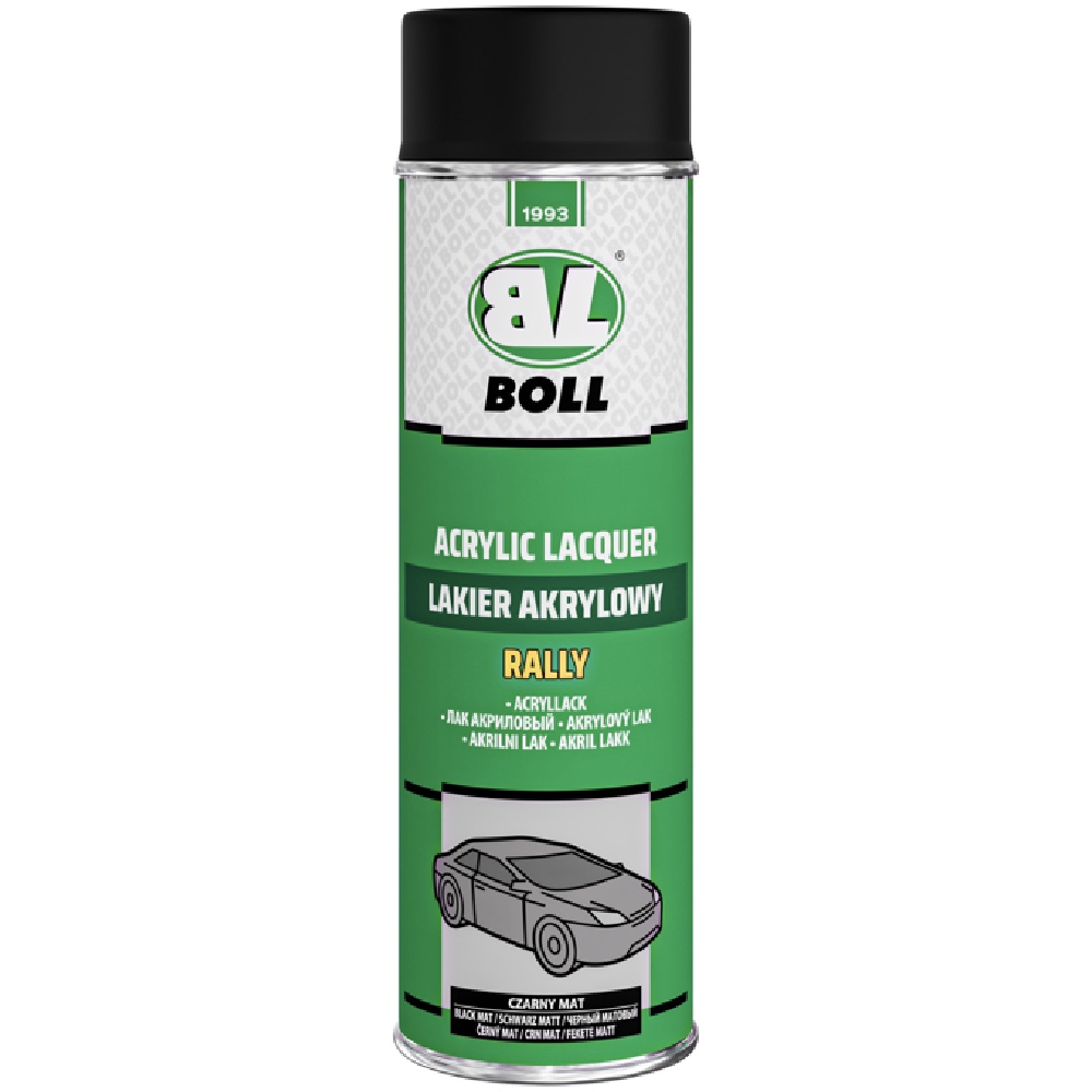 Mateusz Gruszczyk BOLL Lakier akrylowy czarny MAT RALLY 500ml spray