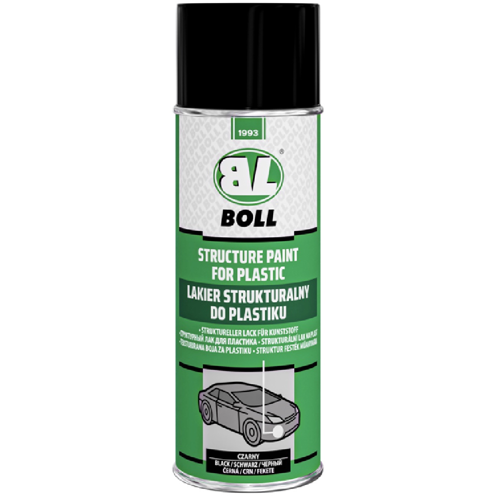 Mateusz Gruszczyk BOLL Lakier strukturalny do plastiku czarny 400ml spray