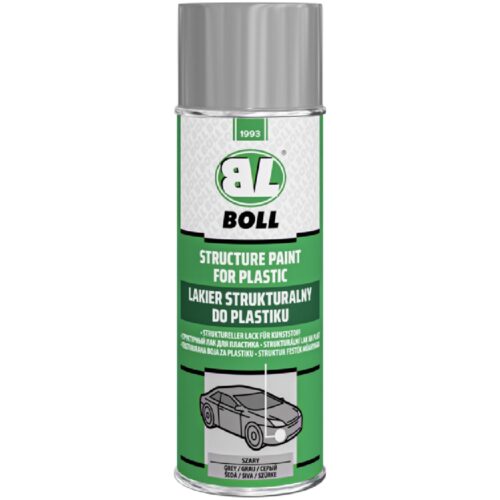 BOLL Lakier strukturalny do plastiku szary 400ml spray