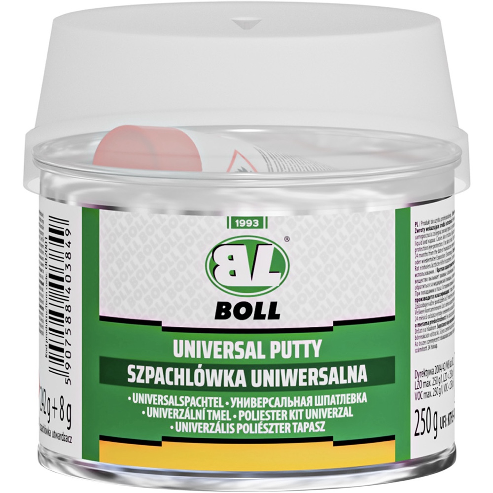 Mateusz Gruszczyk BOLL Szpachlówka uniwersalna 0,25kg (szpachlówka 242g + utwardzacz 8g)