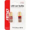AMIO Żarówki LED CANBUS W5W T10 24SMD 12V 24V 2 szt.