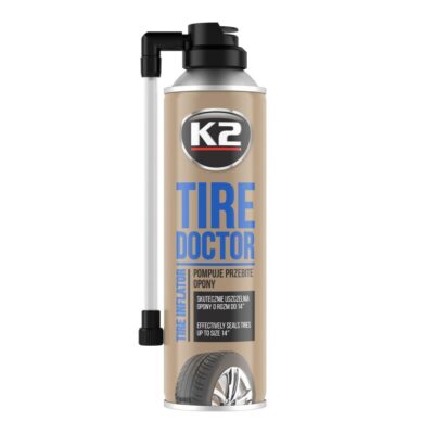 K2 TIRE DOKTOR B310 Spray do awaryjnego pompowania kol 400 ml pompuje przebite opony