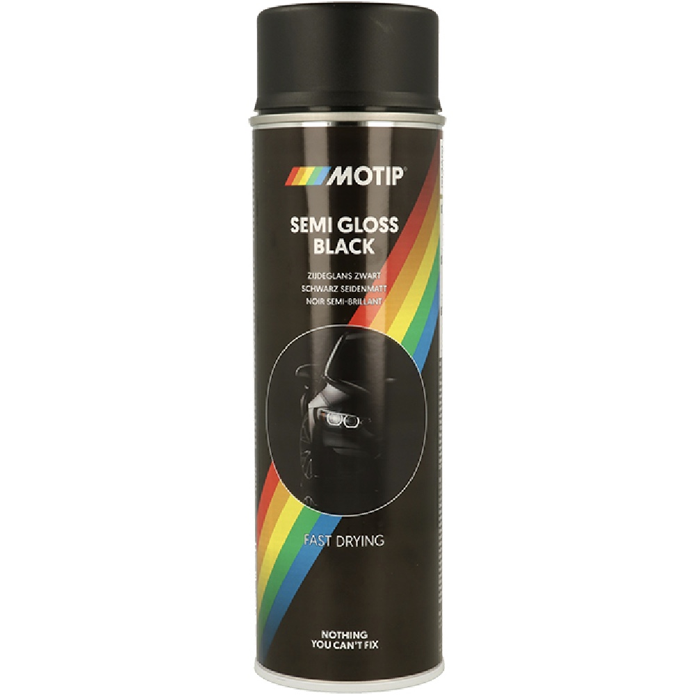 Mateusz Gruszczyk MOTIP Lakier akrylowy czarny półpołysk 500ml spray