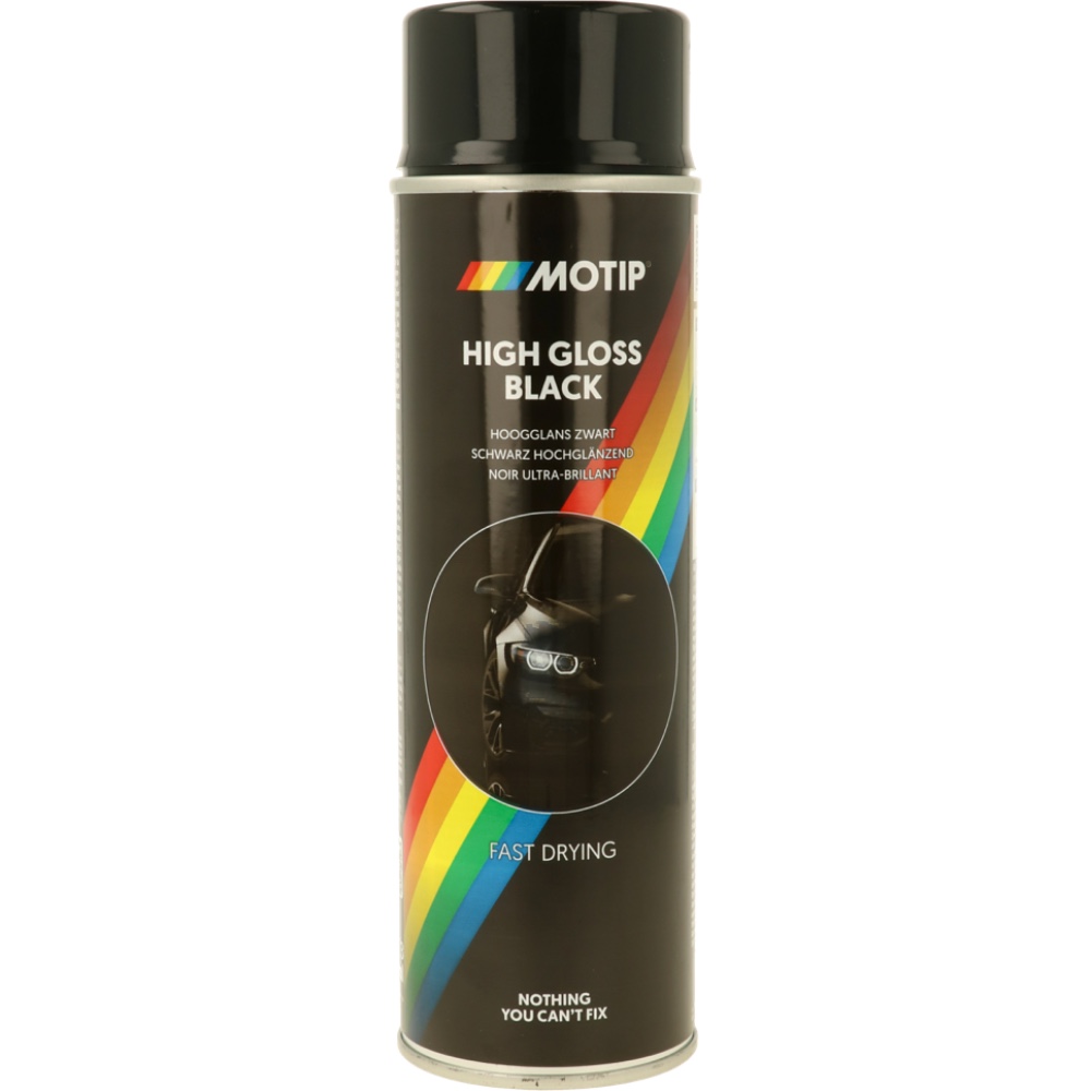 Alti Group MOTIP Lakier akrylowy czarny połysk 500 ml spray