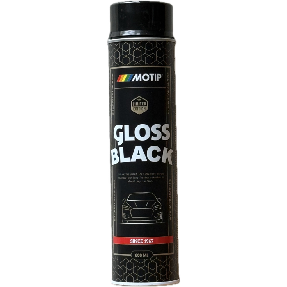 Mateusz Gruszczyk MOTIP Lakier akrylowy czarny połysk 600ml spray RALLYE