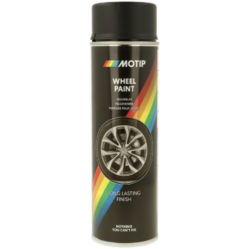 MOTIP Lakier do felg czarny mat – 500ml