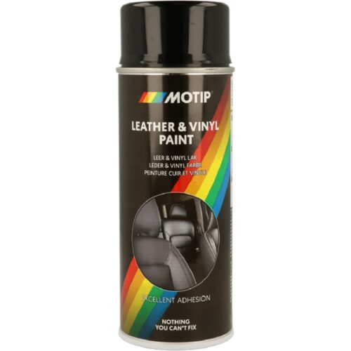 MOTIP Leather&Vinyl Spray 400ml Czarny Lakier do renowacji vinylu i skóry