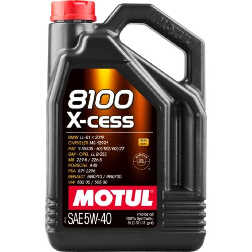 Motul 8100 5W40 X-CESS A3/B4 5L Olej SIlnikowy