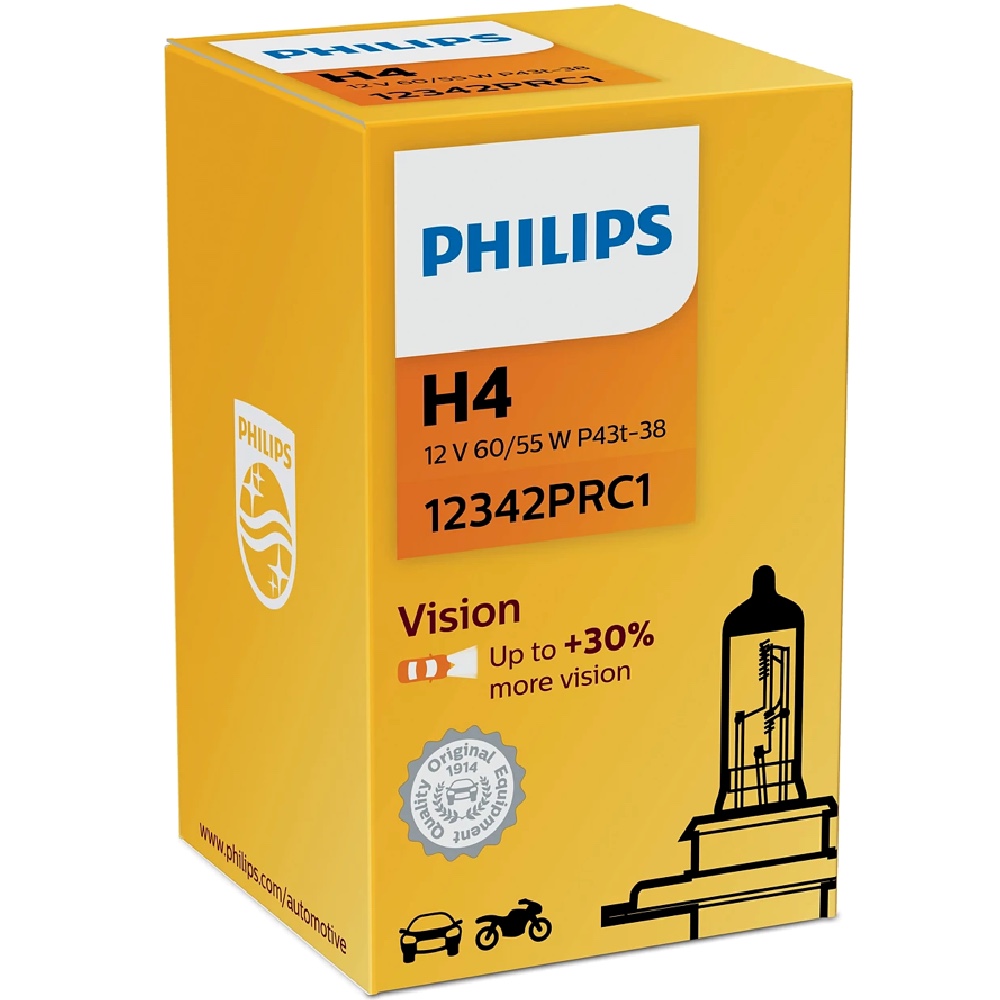 Alti Group PHILIPS Vision H4 Premium +30% Żarówka halogenowa