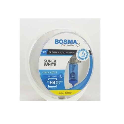 BOSMA 12V H4 60 55W SUPER WHITE kpl 3462