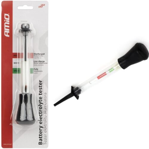 AMIO Areometr do akumulatora, miernik gęstości elektrolitu