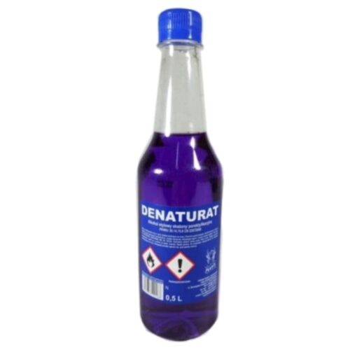 Denaturat fioletowy spirytus skazony 92 500ml alkohol etylowy szklana butelka 05L