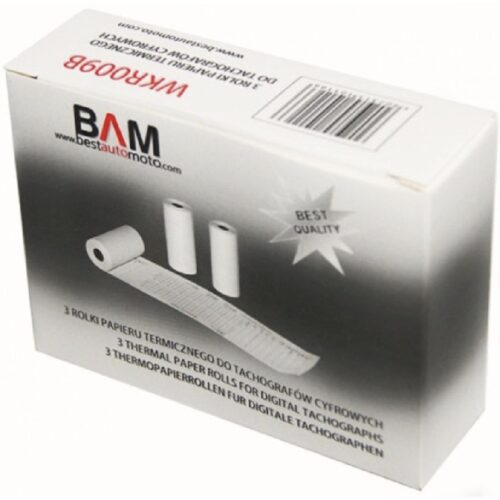Papier termiczny do tachografu cyfrowego 3 rolki