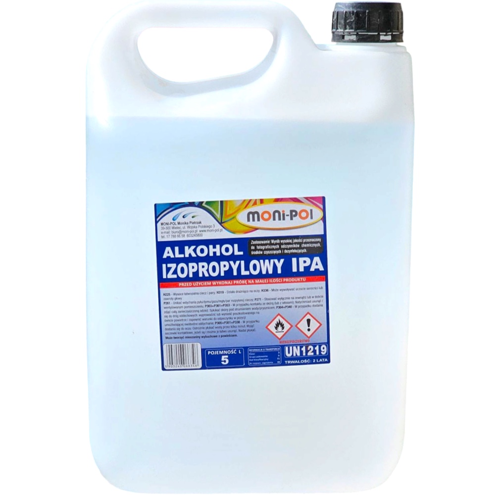 Alti Group MONI-POL Izopropanol IPA 5L Alkohol Izopropylowy 100%