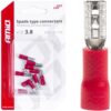 AMIO Konektory izolowane żeńskie płaskie 3.8mm 0.5-1.5mm2 10A 10 szt.