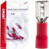 AMIO Konektory izolowane żeńskie płaskie 5.6mm 0.5-1.5mm2 10A 10 szt.