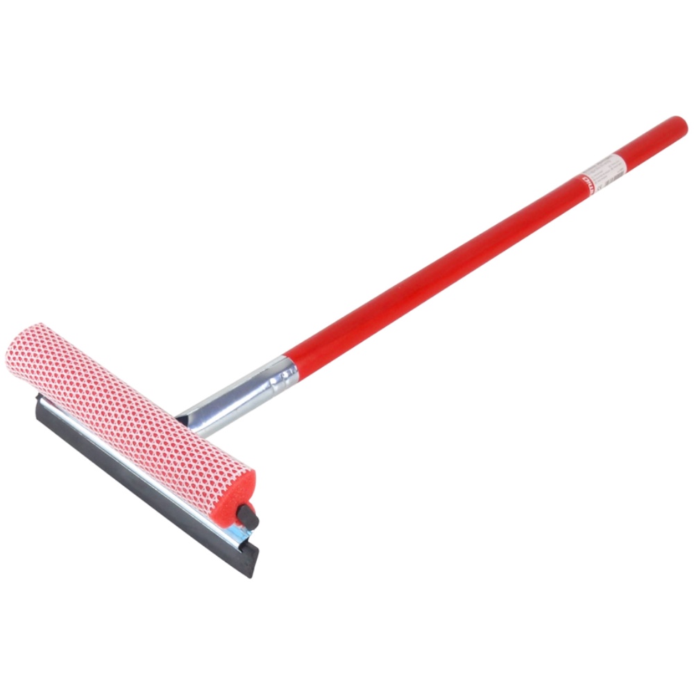 alti.magazyn AMIO Ściągaczka do wody z myjką do szyb na kiju drewnianym 60 cm