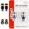 AMIO Żarówki LED CANBUS T10 W5W 18SMD 3014 + 1SMD White 12V 24V