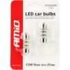 AMIO Żarówki LED STANDARD C3W C5W C10W 31mm 9SMD 3014 Festoon Białe 12V