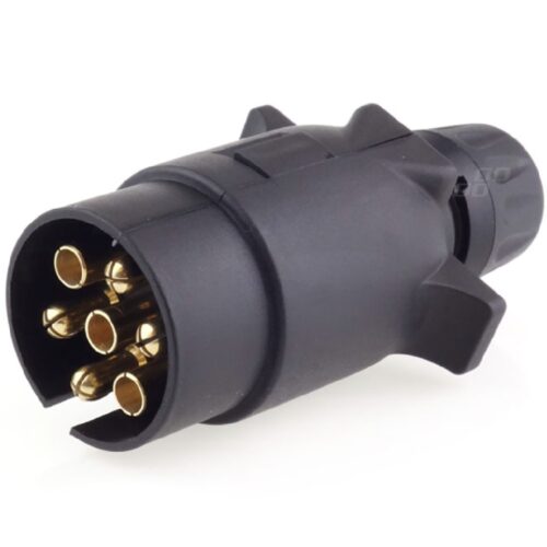 Wtyczka do przyczepy plastikowa 7 PIN z nakrętką