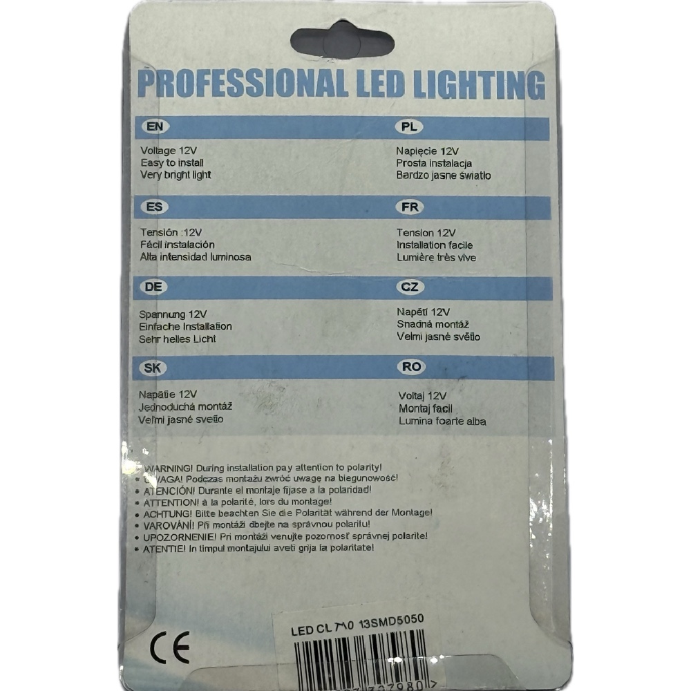 alti.magazyn Żarówki LED CLASSIC T10 W5W 13xSMD 5050 12V 2szt - obrazek 3