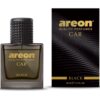AREON Perfumy samochodowe 50ml „BLACK” Drzewno-pikantne nuty zapachowe