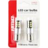 AMIO Żarówki LED CANBUS P21W R5W R10W BA15s 15SMD białe 12/24V