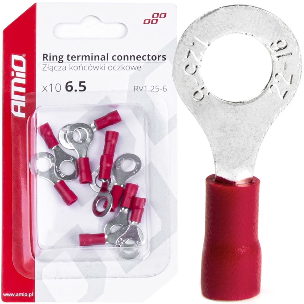 Krzysztof Gruszczyk AMIO Konektor oczko 6,5mm 10 szt.