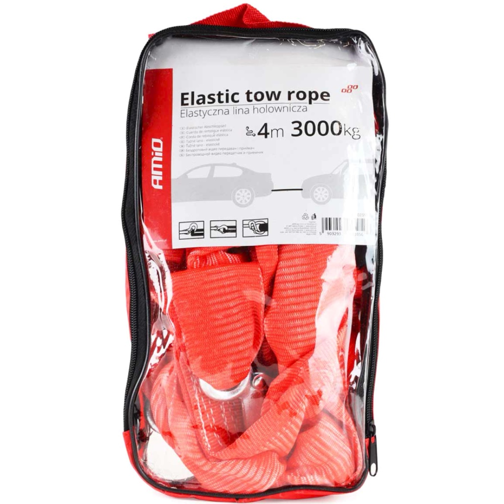 Alti Group AMIO Lina holownicza elastyczna z hakami 3000 kg 4 m - obrazek 2