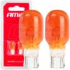 AMIO Żarówki halogenowe 12V WY16W W16W pomarańczowe T15 AMBER W2.1x9.5d blister 2szt