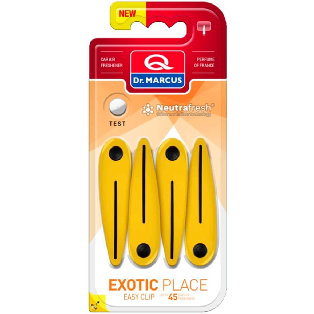 Krzysztof Gruszczyk Dr.Marcus EASY CLIP Exotic Place Zapach samochodowy 4 szt.