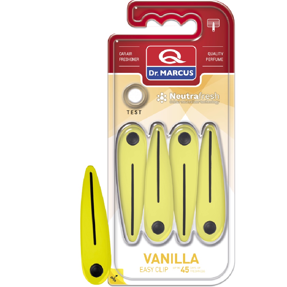 Krzysztof Gruszczyk Dr.Marcus EASY CLIP Vanilla Zapach samochodowy 4 szt.