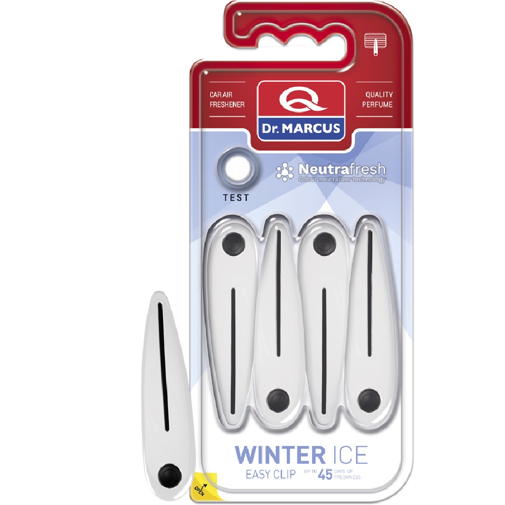 Krzysztof Gruszczyk DR MARCUS Easy Clip Winter Ice Zapach samochodowy klips 4 szt.