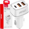 AMIO Ładowarka samochodowa 32W 2xUSB-A / USB-C