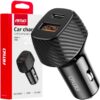 AMIO Ładowarka samochodowa 20W USB-A / USB-C QC+PD