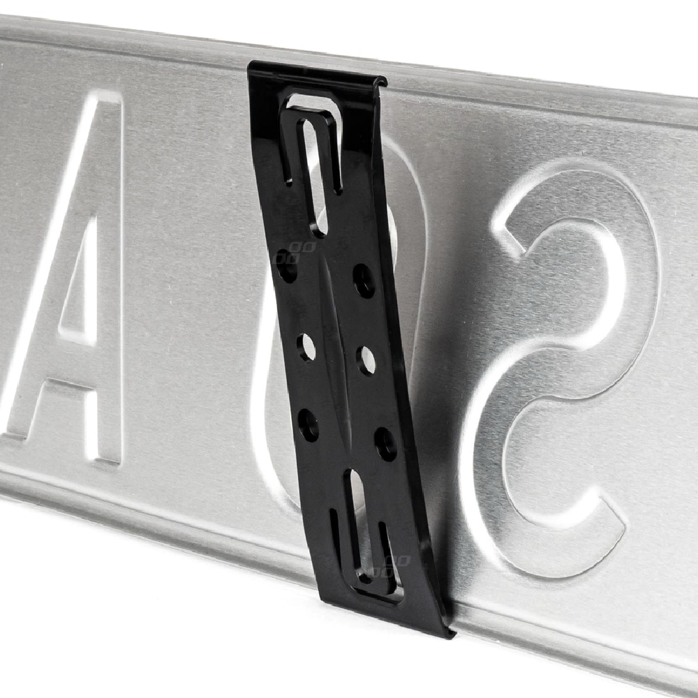 Alti Group AMIO Uchwyt bezramkowy do mocowana tablicy rejestracyjnej czarny 2 szt. - obrazek 2