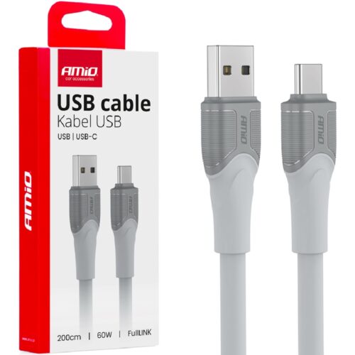 AMIO Kabel do ładowania USB-A USB-C 60W 200cm FullLINK