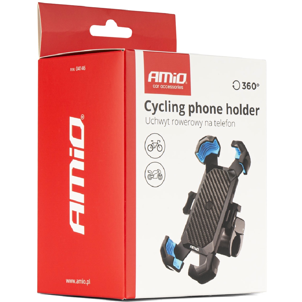 Krzysztof Gruszczyk AMIO Uchwyt telefonu na rower motocykl skuter obrotowy - obrazek 4