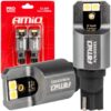 AMIO Żarówki LED CANBUS W16W T15 12/24V białe