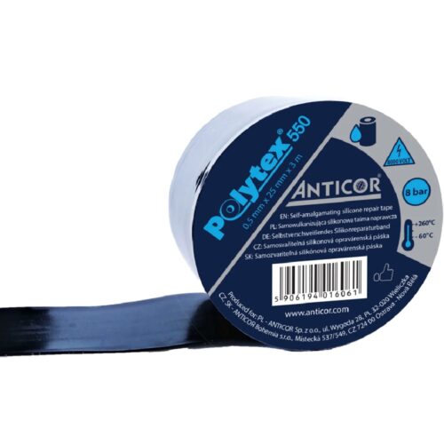 ANTICOR Polytex 550 Taśma samowulkanizująca silikonowa naprawcza izolacja 3m