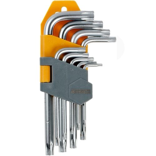 Klucze trzpieniowe TORX zestaw 9szt. BESSTO
