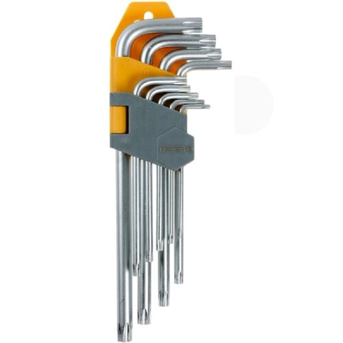 Klucze trzpieniowe TORX z otworem 9szt. BESSTO