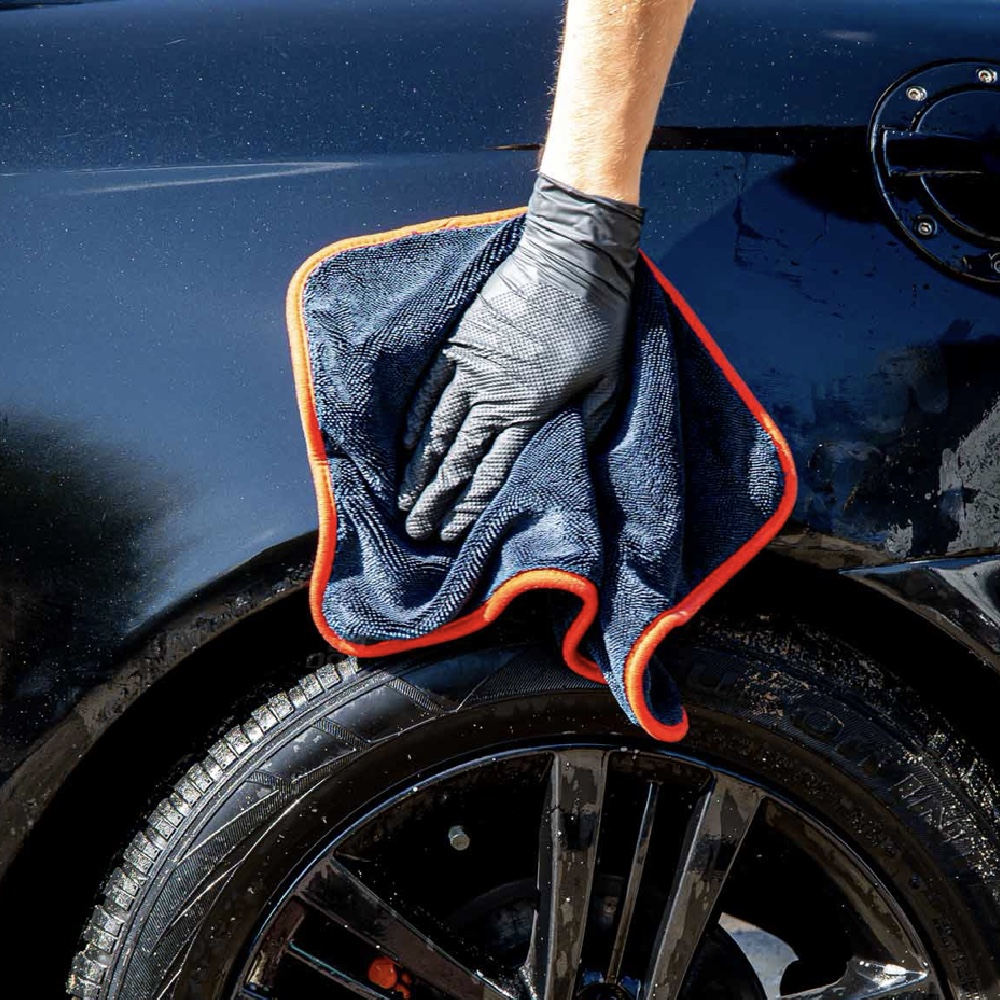 Krzysztof Gruszczyk AMIO Mikrofibra 30x40cm 1200gsm Dwustronny ręcznik do osuszania samochodu - obrazek 2