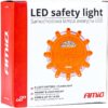 AMIO Lampa awaryjna latarka pomarańczowa błyskowa LED 12+3SMD