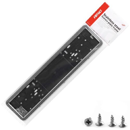 AMIO Ramka tablicy rejestracyjnej stal nierdzewna