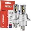 AMIO Żarówki LED Canbus H4 H19 6500K seria H-mini