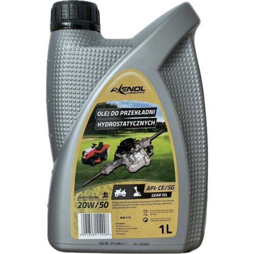 AXENOL Olej do przekładni hydrostatycznych kosiarek 20w50 1L
