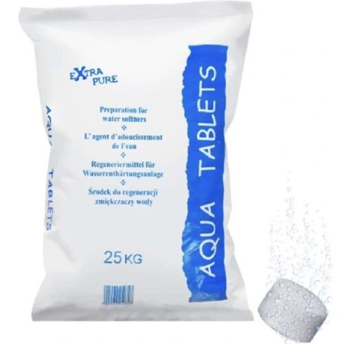 TABSOL Sól w tabletkach do regeneracji filtrów i zmiękczaczy wody 25kg