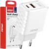 AMIO Ładowarka kostka sieciowa 38W USB-A / USB-C GaN