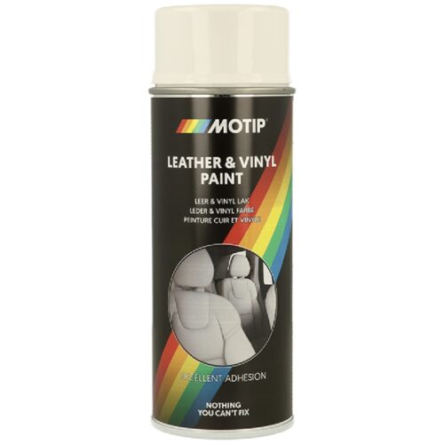 MOTIP Leather&Vinyl Spray 400ml Biały Lakier do renowacji vinylu i skóry
